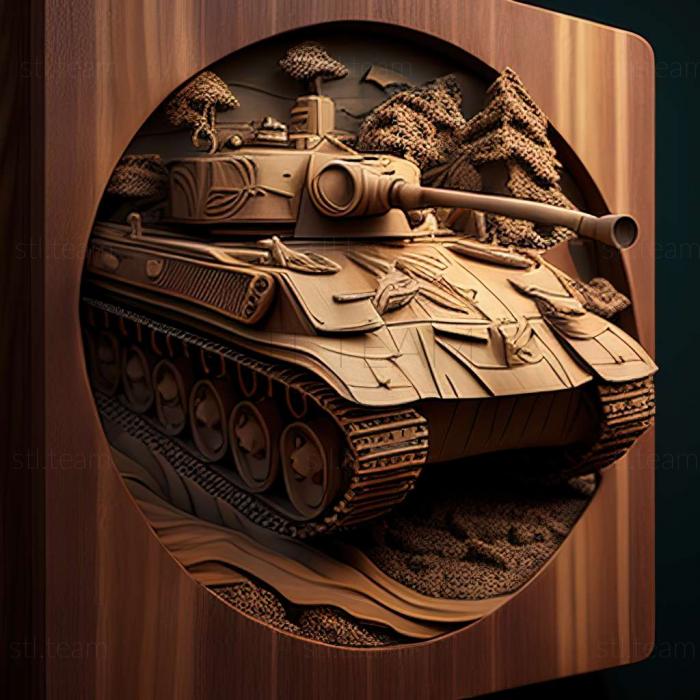 3D модель Танковая разведка 3D игра (STL)
